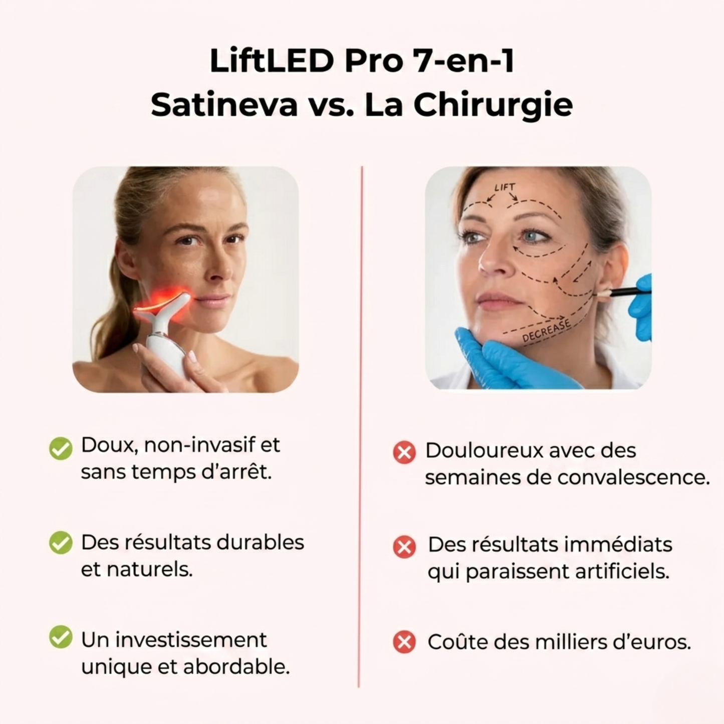 LiftLED Facial Pro 7-en-1 Satineva