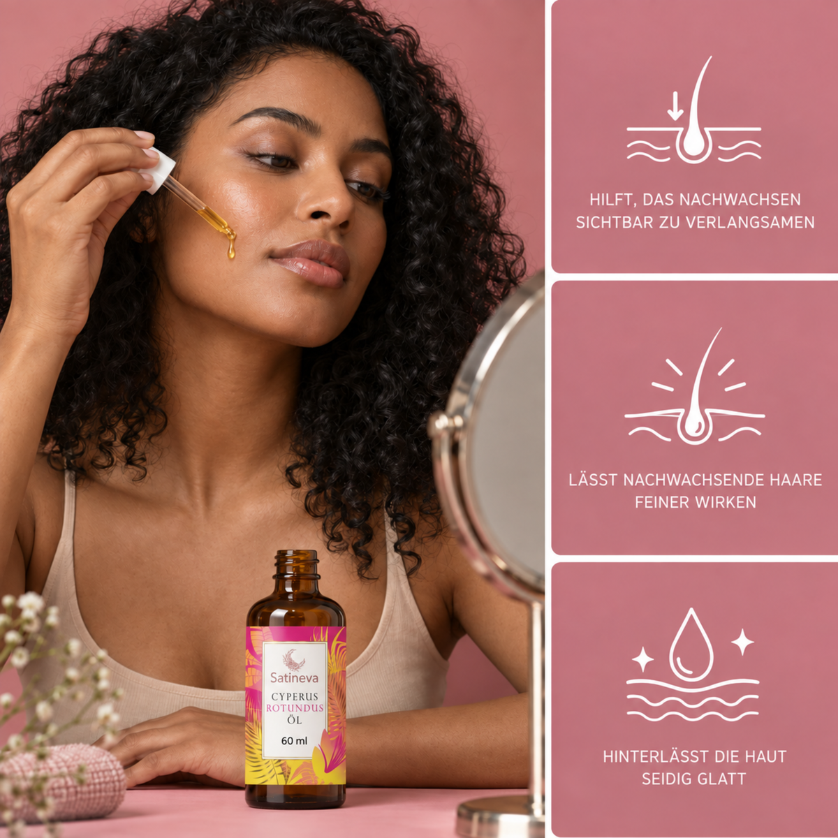 Hair removal oil