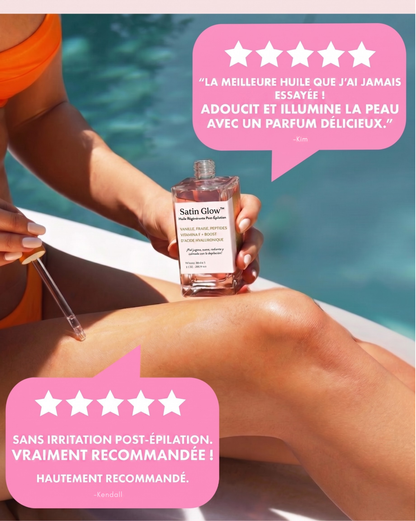 Satin Glow™ - Huile Régénérante Post-Épilation