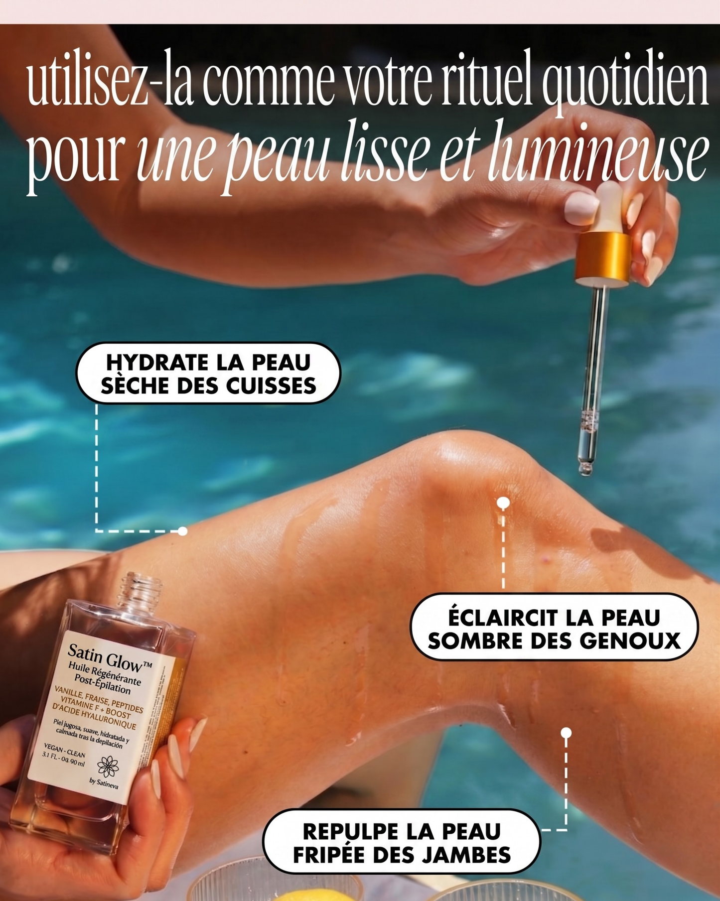 Satin Glow™ - Huile Régénérante Post-Épilation
